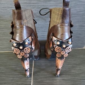 Steampunk Metal Butterfly Heels